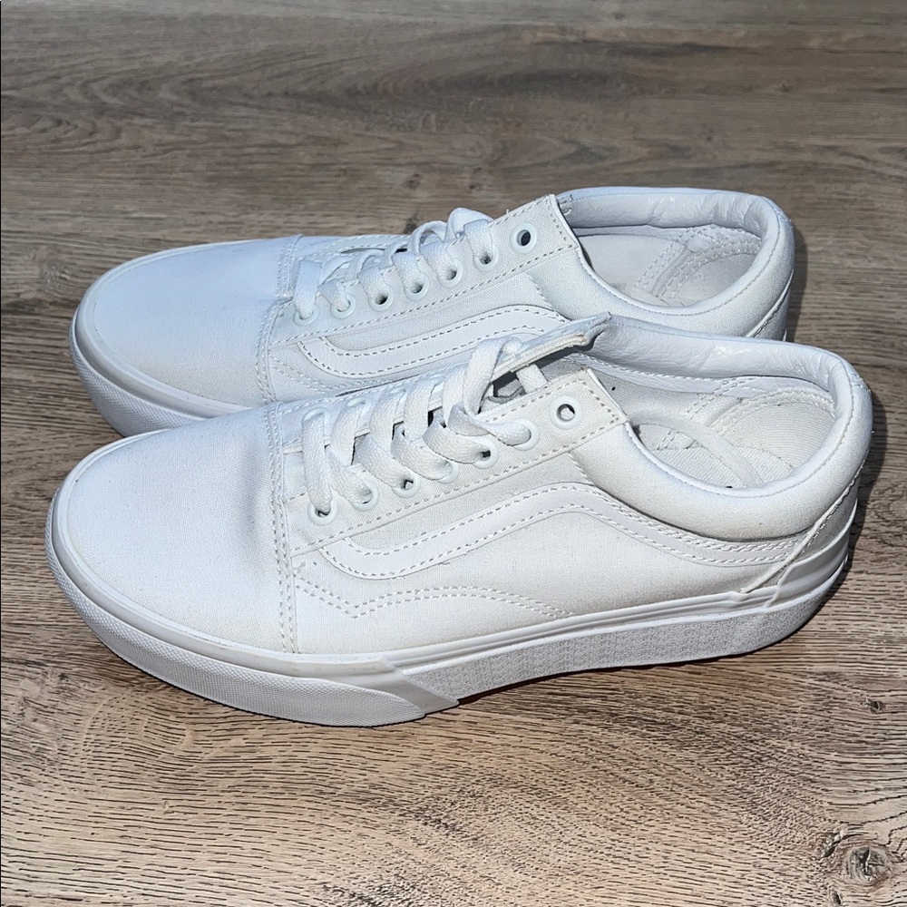 Vans Old Skool White Stackform Canvas Sneakers - image 3